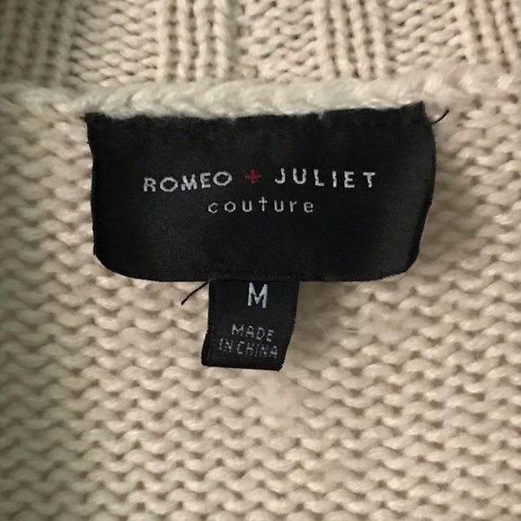 Romeo & Juliet Couture Open Front Sweater Cardigan - Picture 3 of 7